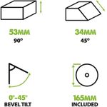 Casa si Gradina - Constructii - Scule electrice si accesorii - Fierastraie electrice - Fierastrau circular de mana F165CCSL Evolution 026-0008, 1200 W, O165 mm - Infinity.ro