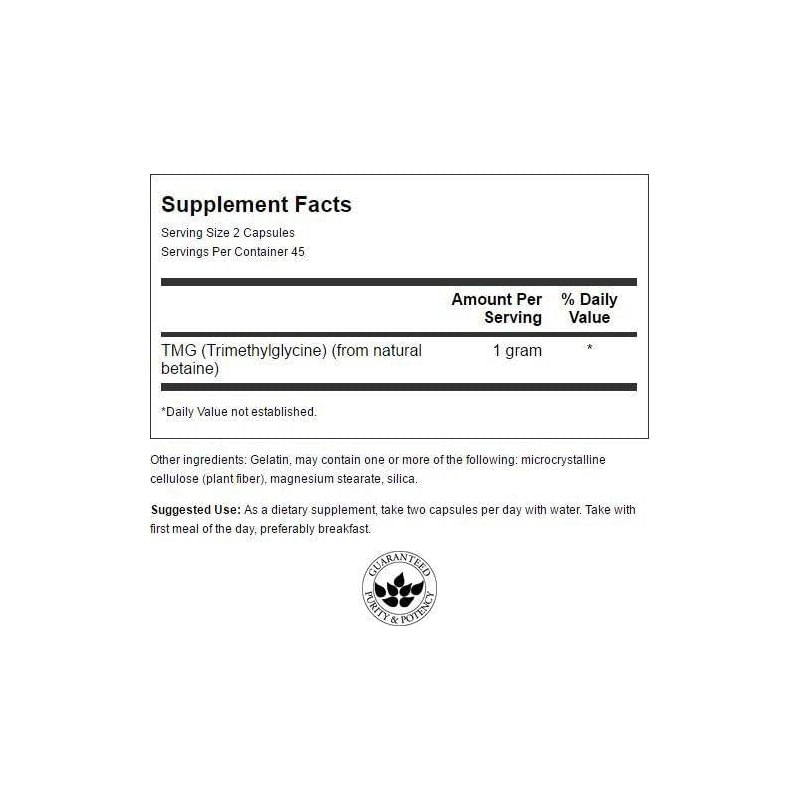 Ingrijire personala si Cosmetice - Sanatate si wellness - Suplimente alimentare - Vitamine si minerale - Swanson TMG (Trimetilglicina - Trimethylglycine), 500mg 90 Capsule - Infinity.ro