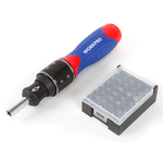 Casa si Gradina - Constructii - Scule electrice si accesorii - Seturi si accesorii pentru gaurit si insurubat - Set surubelnita cu clichet si biti Workpro W021407, 32 de piese - Infinity.ro