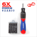 Casa si Gradina - Constructii - Scule electrice si accesorii - Seturi si accesorii pentru gaurit si insurubat - Set surubelnita cu clichet si biti Workpro W021407, 32 de piese - Infinity.ro