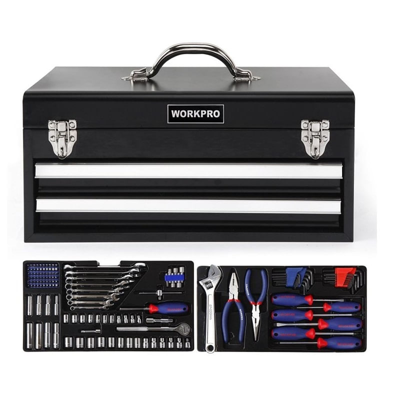 Casa si Gradina - Constructii - Depozitare, transport si protectie - Organizatoare si cutii scule - Trusa profesionala de scule Workpro W009028, 239 piese - Infinity.ro