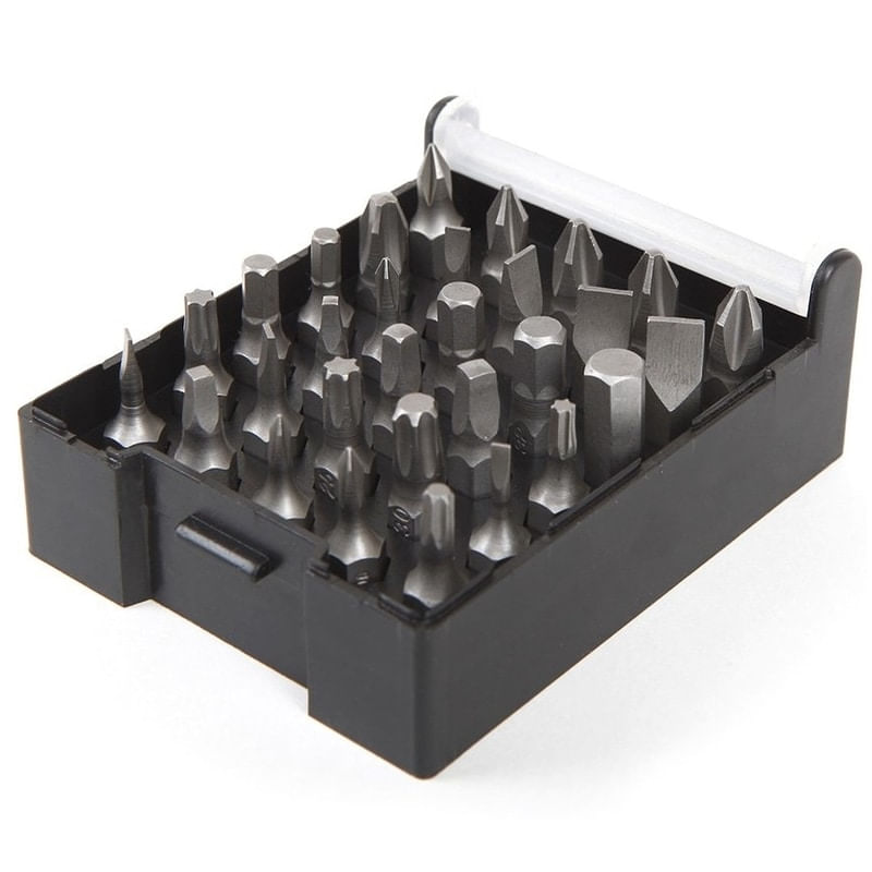 Casa si Gradina - Constructii - Scule electrice si accesorii - Seturi si accesorii pentru gaurit si insurubat - Set surubelnita cu clichet si biti Workpro W021407, 32 de piese - Infinity.ro