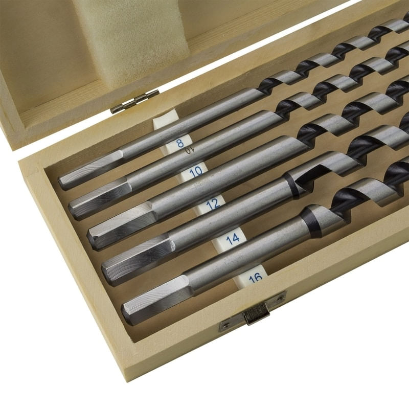 Casa si Gradina - Constructii - Scule electrice si accesorii - Seturi si accesorii pentru gaurit si insurubat - Trusa burghie elicoidale pentru lemn 20615, Ø8-16 mm, 5 piese - Infinity.ro