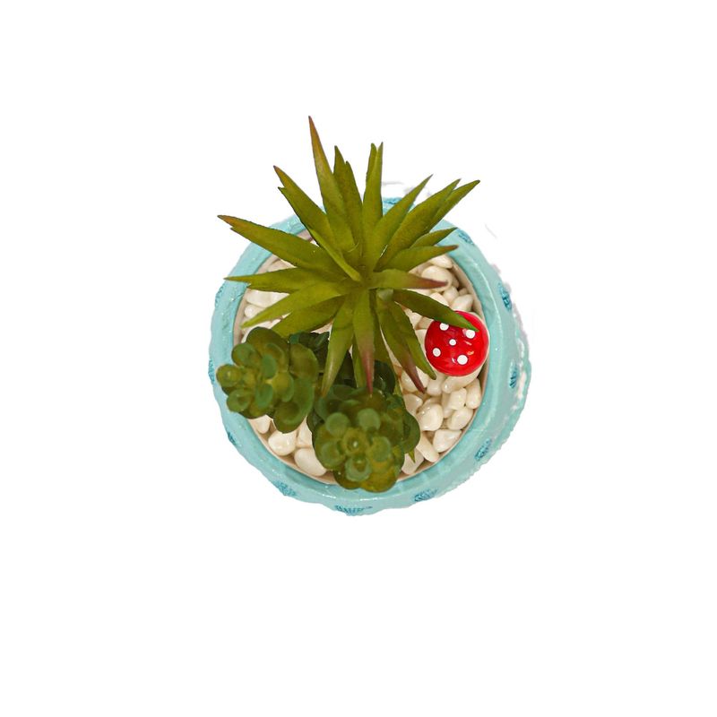 Casa si Gradina - Decoratiuni - Obiecte decorative - Plante artificiale - Aranjament Hippocampus, Verde, Plastic, 12Cm - Verde, Plastic, 12cm - Infinity.ro