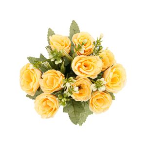 Ghiveci Cu Trandafiri, Galben, Plastic, 18Cm - Galben, Plastic, 18cm