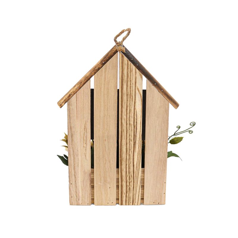 Casa si Gradina - Decoratiuni - Obiecte decorative - Plante artificiale - Aranjament Din Lemn Cu Flori, Galben, Plastic, 29Cm - Galben, Plastic, 29cm - Infinity.ro