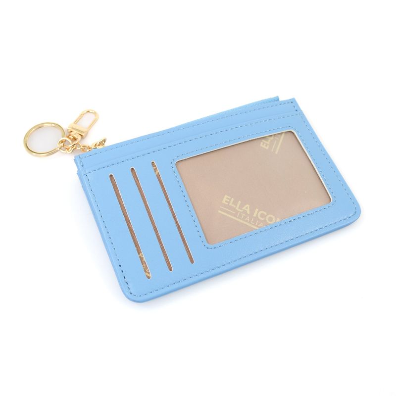 Fashion, accesorii si bijuterii - Femei - Accesorii femei - Portofele femei - Etui pentru carduri Casual, Ella Icon, Albastru, 14x9cm - Infinity.ro