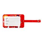 Sport si Outdoor - Articole de voiaj - Accesorii articole de voiaj - Eticheta de identificare bagaje Space Cat Rosu 11X7 cm - Infinity.ro