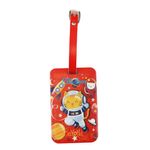Sport si Outdoor - Articole de voiaj - Accesorii articole de voiaj - Eticheta de identificare bagaje Space Cat Rosu 11X7 cm - Infinity.ro
