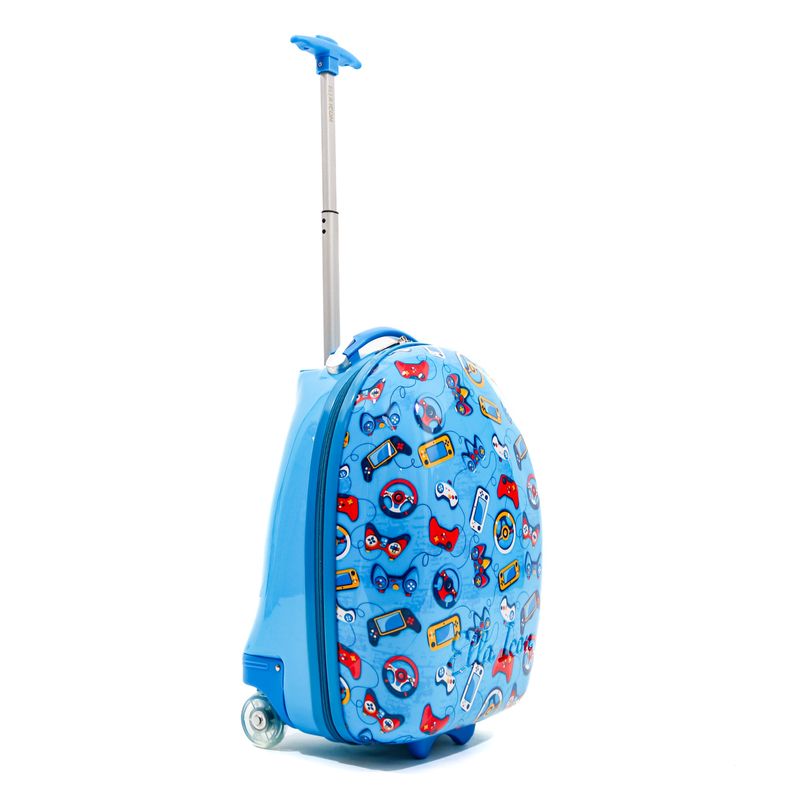 Sport si Outdoor - Articole de voiaj - Trolere - Troler pentru copii Joystick Albastru 46X30X24 - Infinity.ro