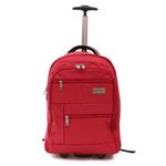 Sport si Outdoor - Articole de voiaj - Trolere - Rucsac Tip Troler Atena Rosu 49x35x23 cm - Infinity.ro