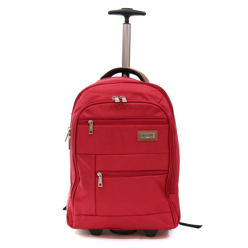 Sport si Outdoor - Articole de voiaj - Trolere - Rucsac Tip Troler Atena Rosu 49x35x23 cm - Infinity.ro