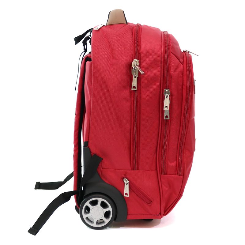 Sport si Outdoor - Articole de voiaj - Trolere - Rucsac Tip Troler Atena Rosu 49x35x23 cm - Infinity.ro