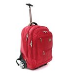 Sport si Outdoor - Articole de voiaj - Trolere - Rucsac Tip Troler Atena Rosu 49x35x23 cm - Infinity.ro