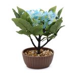 Casa si Gradina - Decoratiuni - Obiecte decorative - Plante artificiale - Ghiveci Cu Flori Artificiale, Albastru, 22cm - Albastru, Plastic, 22cm - Infinity.ro