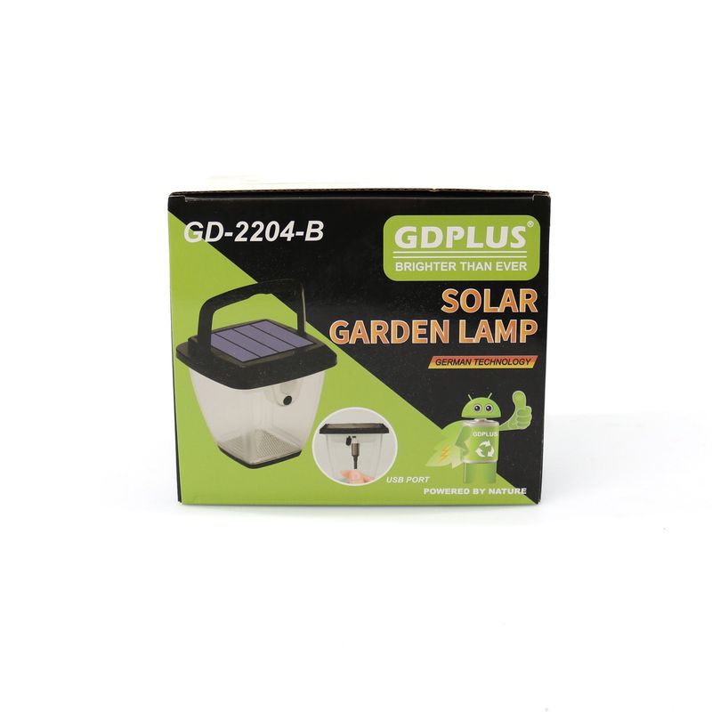 Casa si Gradina - Corpuri si surse de iluminat - Iluminat exterior - Lampi solare - Lampa solara GDPLUS pentru gradina cu senzor de miscare 30W GD-2204-B - Infinity.ro