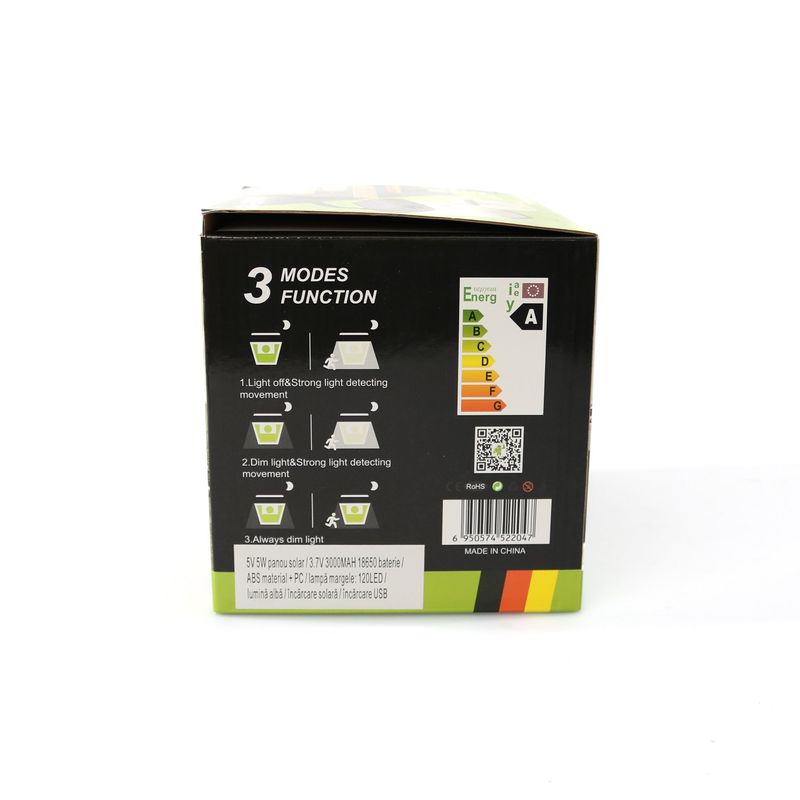 Casa si Gradina - Corpuri si surse de iluminat - Iluminat exterior - Lampi solare - Lampa solara GDPLUS pentru gradina cu senzor de miscare 30W GD-2204-B - Infinity.ro