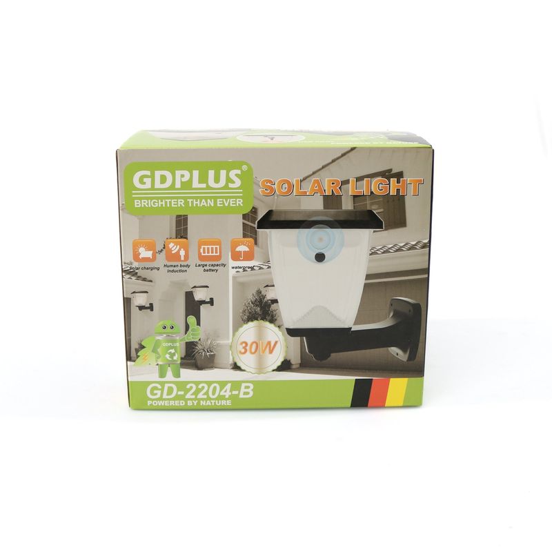 Casa si Gradina - Corpuri si surse de iluminat - Iluminat exterior - Lampi solare - Lampa solara GDPLUS pentru gradina cu senzor de miscare 30W GD-2204-B - Infinity.ro