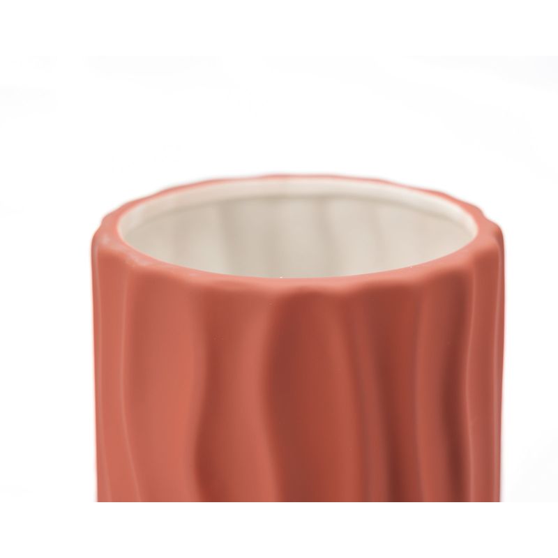 Casa si Gradina - Decoratiuni - Obiecte decorative - Vaze si boluri decorative - Vaza decorativa "Waves" corai - Infinity.ro