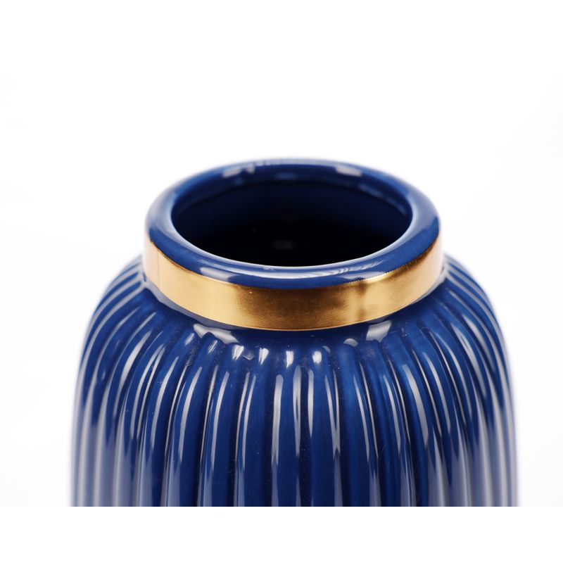 Casa si Gradina - Decoratiuni - Obiecte decorative - Vaze si boluri decorative - Vaza decorativa "Luxe" albastra - Infinity.ro