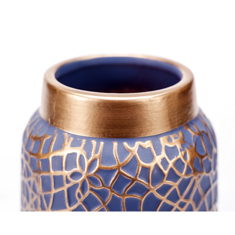 Casa si Gradina - Decoratiuni - Obiecte decorative - Vaze si boluri decorative - Vaza decorativa "Curves" albastru - Infinity.ro