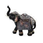 Casa si Gradina - Decoratiuni - Obiecte decorative - Accesorii decorative - Statueta Black Elephant Gold din rasina, Negru, 15cm - Infinity.ro