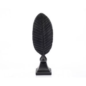 Statueta "Feather" Black din rasina