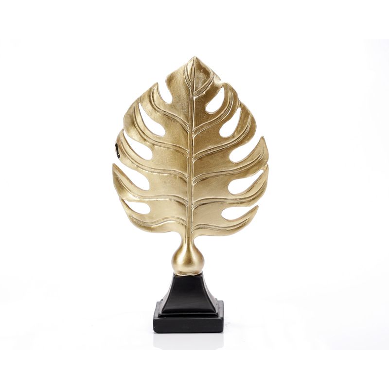 Casa si Gradina - Decoratiuni - Obiecte decorative - Accesorii decorative - Statueta "Leaf " Gold din rasina - Infinity.ro