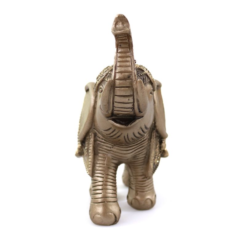 Casa si Gradina - Decoratiuni - Obiecte decorative - Accesorii decorative - Statueta "Lucky Elephant" din rasina, Auriu, 15cm - Infinity.ro