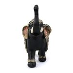 Casa si Gradina - Decoratiuni - Obiecte decorative - Accesorii decorative - Statueta Black Elephant Gold din rasina, Negru, 15cm - Infinity.ro