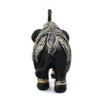 Casa si Gradina - Decoratiuni - Obiecte decorative - Accesorii decorative - Statueta Black Elephant Gold din rasina, Negru, 15cm - Infinity.ro