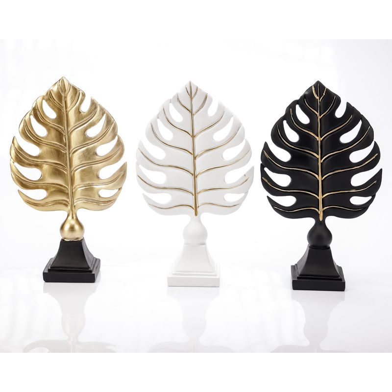 Casa si Gradina - Decoratiuni - Obiecte decorative - Accesorii decorative - Statueta "Leaf " Gold din rasina - Infinity.ro