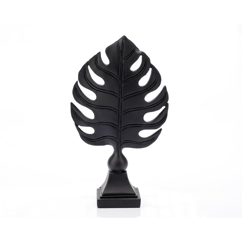 Casa si Gradina - Decoratiuni - Obiecte decorative - Accesorii decorative - Statueta "Leaf " Black din rasina - Infinity.ro