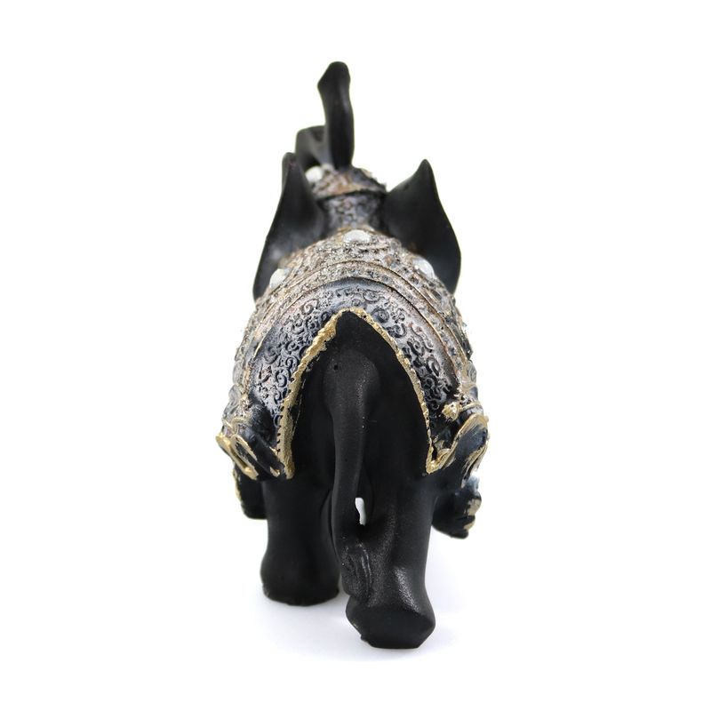 Casa si Gradina - Decoratiuni - Obiecte decorative - Accesorii decorative - Statueta Lucky Black Elephant din rasina, Negru, 13cm - Infinity.ro