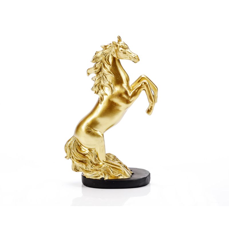 Casa si Gradina - Decoratiuni - Obiecte decorative - Accesorii decorative - Statueta "Horse" Gold in rasina - Infinity.ro