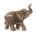 Casa si Gradina - Decoratiuni - Obiecte decorative - Accesorii decorative - Statueta "Lucky Elephant" din rasina, Auriu, 15cm - Infinity.ro