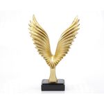 Casa si Gradina - Decoratiuni - Obiecte decorative - Accesorii decorative - Statueta "Bird" Gold din rasina - Infinity.ro