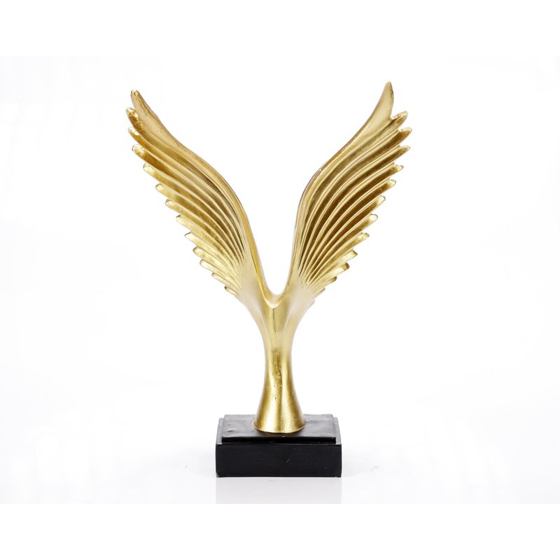 Casa si Gradina - Decoratiuni - Obiecte decorative - Accesorii decorative - Statueta "Bird" Gold din rasina - Infinity.ro