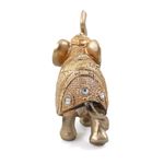 Casa si Gradina - Decoratiuni - Obiecte decorative - Accesorii decorative - Statueta Gold Elephant din rasina, Auriu, 14cm - Infinity.ro