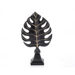 Casa si Gradina - Decoratiuni - Obiecte decorative - Accesorii decorative - Statueta "Leaf " Black din rasina - Infinity.ro