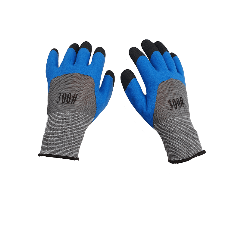 Casa si Gradina - Constructii - Echipamente de lucru - Manusi protectia muncii - Manusi de Lucru - Albastru cu Negru si Gri - BSP Guard - Infinity.ro