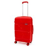 Sport si Outdoor - Articole de voiaj - Trolere - Troler Waves, Rosu, 66X43X26 cm - Infinity.ro