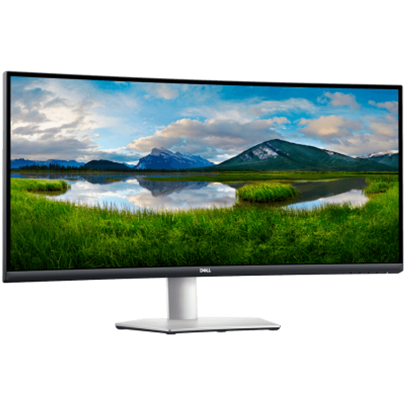 PC, gaming si accesorii - Desktop PC & monitoare - Monitoare - Monitor curbat LED DELL S3422DW, 34" WQHD 3440 x 1440 100 Hz VA AG 21:9 Curved 99% sRGB, 4 ms, Flicker Free, FreeSync - Infinity.ro
