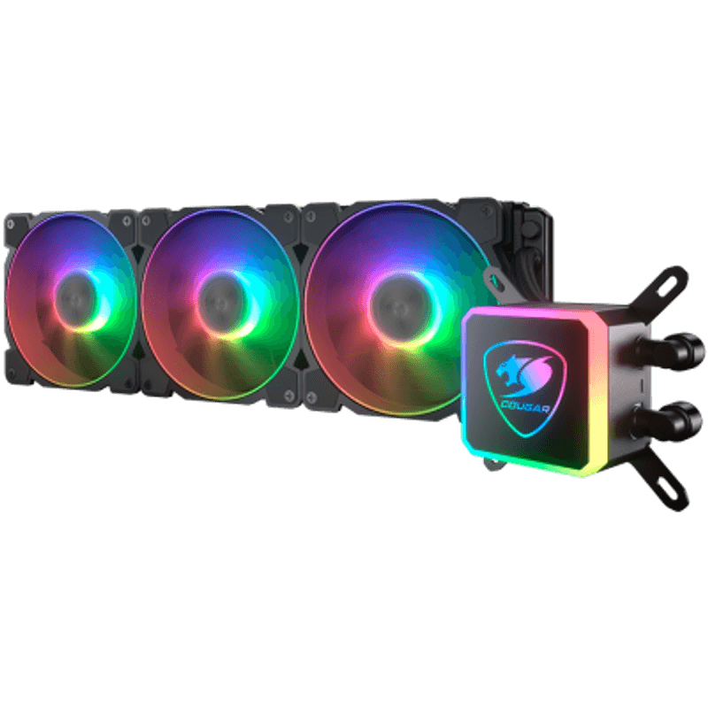 PC, gaming si accesorii - Componente PC - Coolere si Ventilatoare PC - Ventilatoare PC - Cooler Cougar Aqua ARGB 360 3MAQR360.0004 AiO Liquid Cooling Aqua ARGB 360 *1 + 120 mm RGB Fan x3 - Infinity.ro