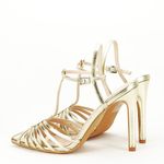 Fashion, accesorii si bijuterii - Femei - Incaltaminte femei - Sandale femei - Sandale aurii elegante 6881 130, 40 - Infinity.ro