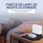 Laptop, Telefoane si Tablete - Telefoane mobile si accesorii - Accesorii Telefoane - Incarcatoare telefoane - Incarcator Wireless Vixev® Statie de Incarcare 3 in 1 QI Fast Charger 15W, USB-C, alb - Infinity.ro