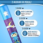 Ingrijire personala si Cosmetice - Igiena dentara - Periute de dinti electrice - Periuta de dinti muzicala pentru copii Vixev, 3 moduri de curatare, 34000 pulsatii, 3 capete , 3-12 ani, albastru - Infinity.ro