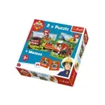 Jucarii, Copii si Bebe - Jucarii si jocuri - Jocuri si puzzle - Puzzle - Puzzle trefl 2in1 memo pompierii in actiune - Infinity.ro