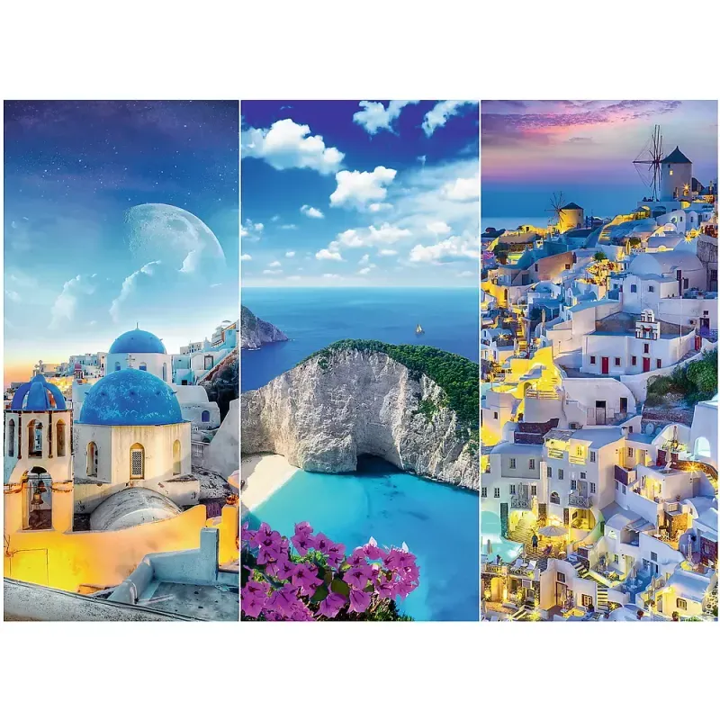 Jucarii, Copii si Bebe - Jucarii si jocuri - Jocuri si puzzle - Puzzle - Puzzle trefl 3000 vacanta in grecia - Infinity.ro