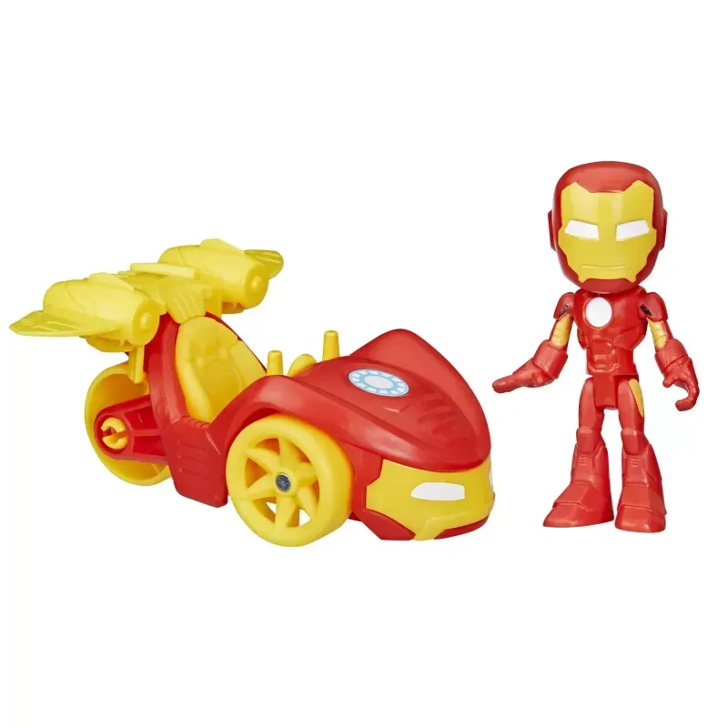 Jucarii, Copii si Bebe - Jucarii si jocuri - Figurine - Spidey prietenii extraordinari set masinuta si figurina si accesoriu iron man - Infinity.ro